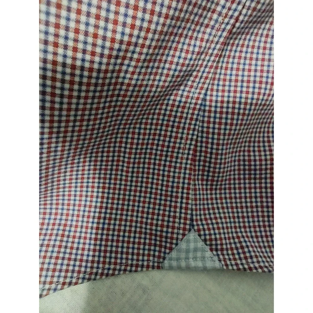 Banana Republic Dress Shirt Men's Size Large Slim Fit Collared Long sleeve Check